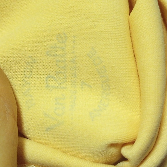 Vtg Van Raalte Peach Rayon Amersuede Formal Gloves, Size 7, Faux Pearl Buttons - Picture 3 of 3